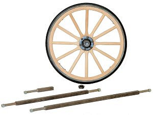 Wood Wagon Wheels and Axles