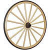 Wood Buggy-Carriage Wheel, 36 inch